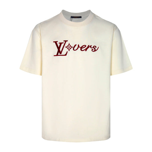 Camiseta Louis Vuitton Cream LV Lovers