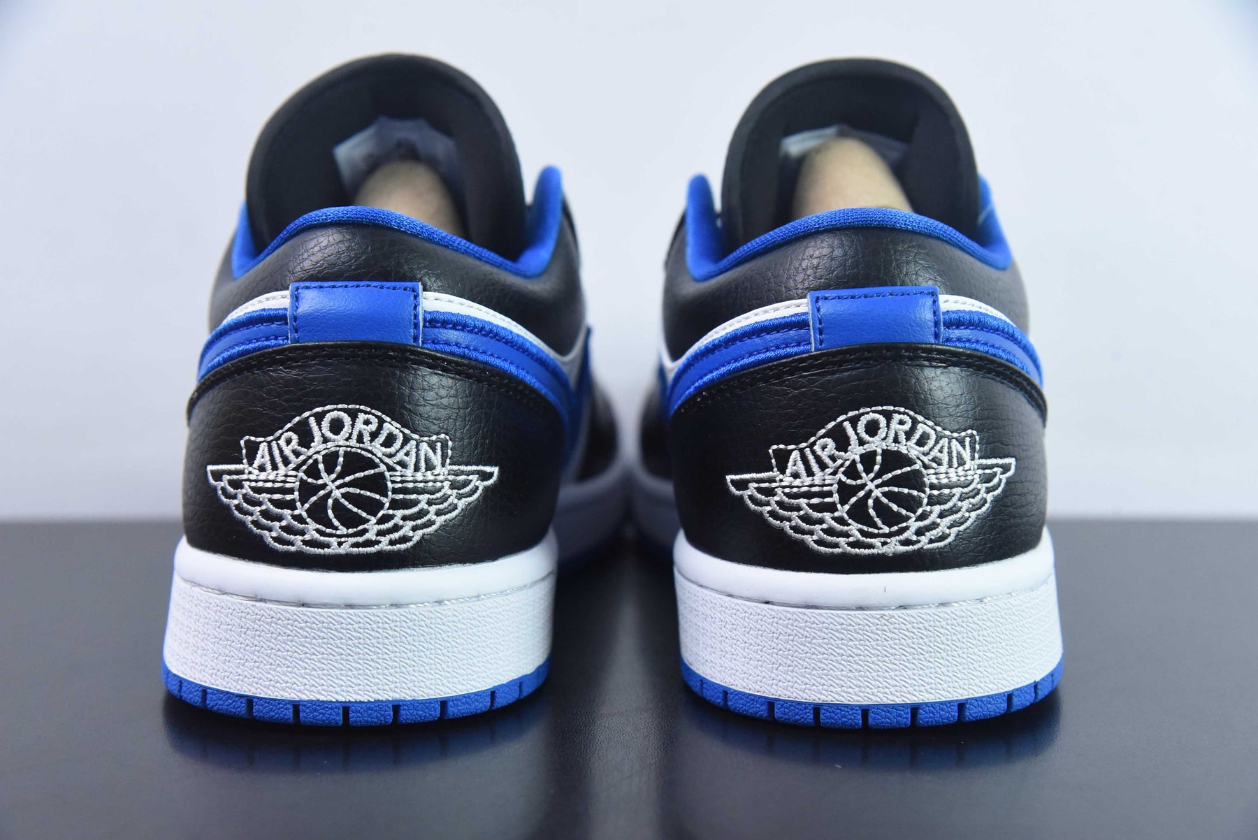 Jordan 1 Low Black Game Royal Metallic Platinum