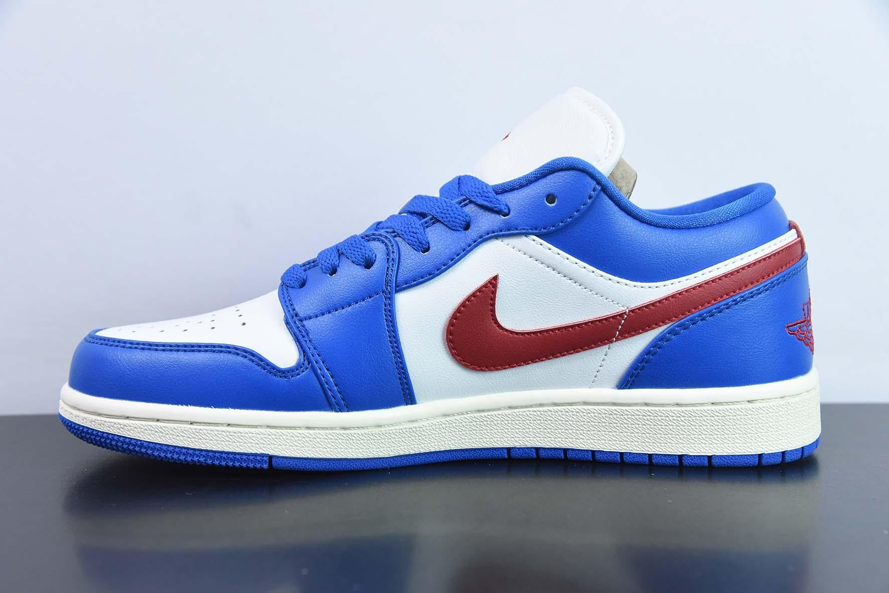 Jordan 1 Low Sport Blue Gym Red (Women's)