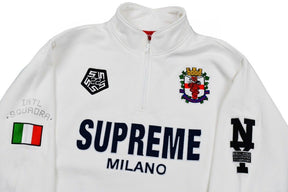 Moletom Supreme Milano Half Zip White