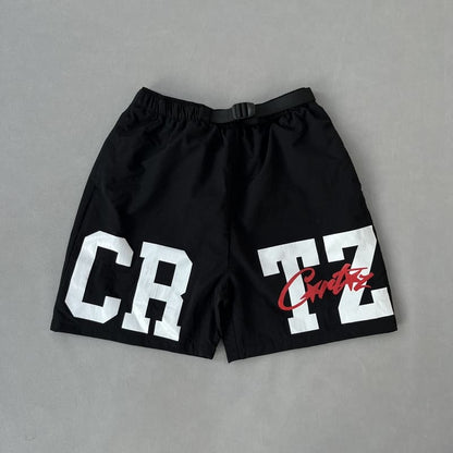 Corteiz CRTZ Nylon Shorts Black