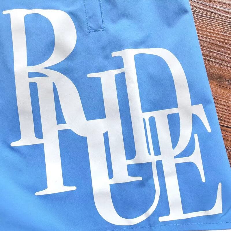 Rhude Side Logo Shorts Blue