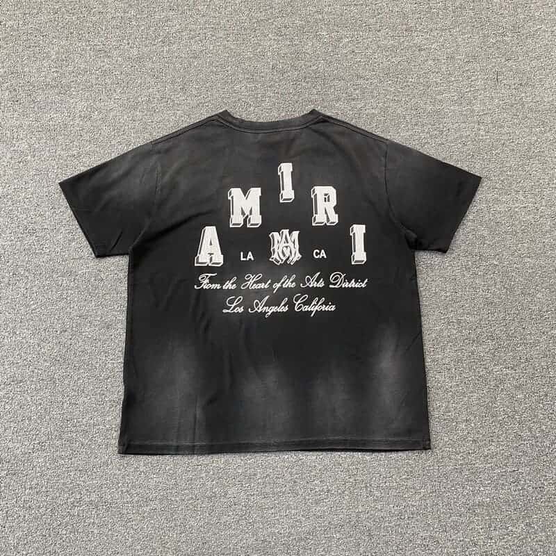 Camiseta Amiri Vintage Collegiate Black